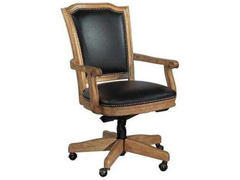 Treat your employees with this affordable, yet premium quality chair. Hekman Leather Executive Black Wood Frame Black Office ...