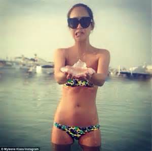 Celebrity Style Mag Myleene Klass Shows Off Her Taut Bikini Body