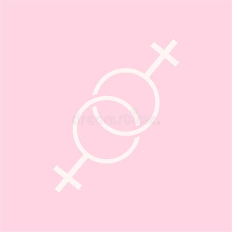 Lesbian Couple Symbol Graphic Illustration Stock Vector Illustration Of Illustrated Love