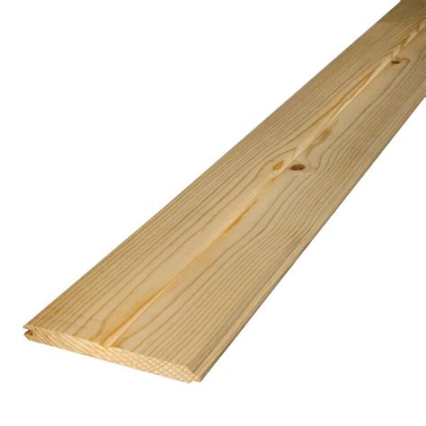 7125 In X 12 Ft Unfinished Wood Pine Wall Plank Coverage Area 7125