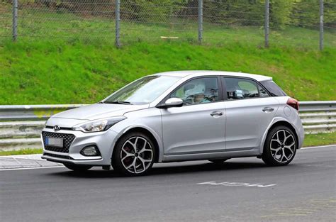The front brakes are also 40mm larger than in the standard. New Hyundai i20 N hot hatch tests at the Nürburgring | Autocar