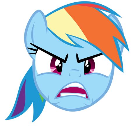 Angry Rainbow Dash By Tardifice On Deviantart