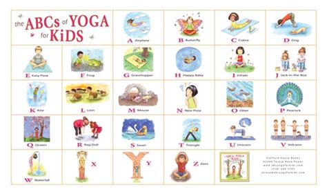 Store The Abcs Of Yoga For Kids Yoga For Kids Learning Cards Abc Yoga