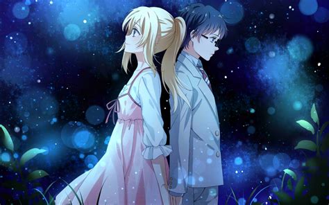 Download 1440x900 Wallpaper Anime Couple Kaori Miyazono