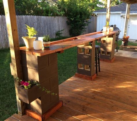 Homemade Outdoor Bar Top Ideas