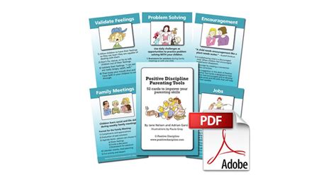 Parenting Tool Cards Pdf Download Positive Discipline