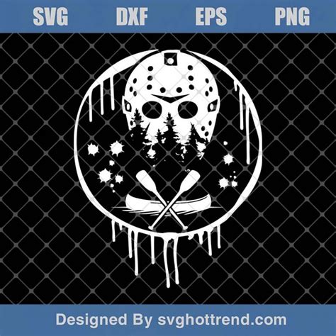 Jason Voorhees Svg Camp Crystal Lake Svg Crystal Lake Svg Jason Mask