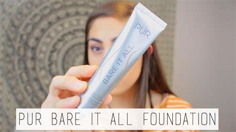 First Impressions Pur Cosmetics Bare It All Foundation Youtube