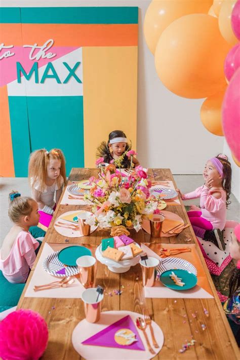 Rad To The Max A Kids 80s Party Confetti Fair 80s Birthday Parties