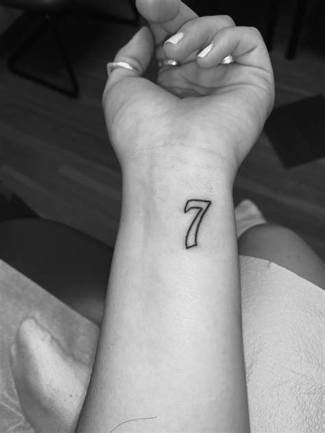 Seven Tattoo Tattoos Number Tattoos Tattoo Zone