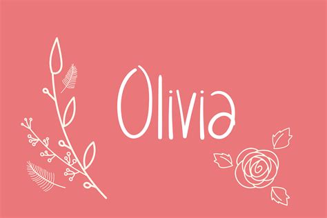 Olivia Font By Wanida Toffy · Creative Fabrica