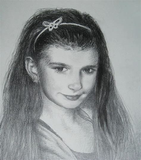 Young Girls Face Drawing By Stavro Kazienko