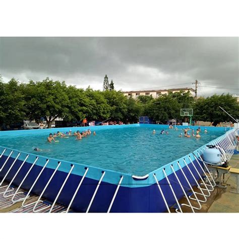 portable pvc tarpaulin pool custom above ground metal steel frame swimming pools outdoor fun