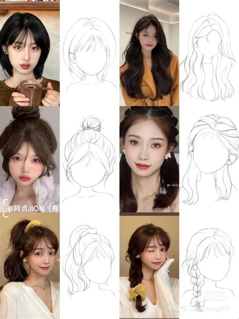 Anime Girl Drawings Arte Copic Drawing Hair Tutorial Hair Sketch