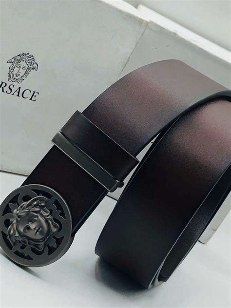 Versace Leather Belts Sapphire Blue Household Shop Wetinuneed