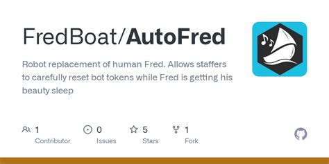 Github Fredboatautofred Robot Replacement Of Human Fred Allows