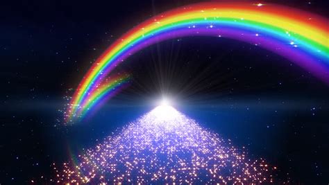 Rainbow In Space Way Séquences Vidéo Libres De Droit 691387 Shutterstock