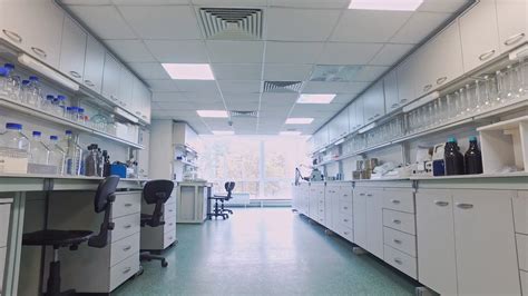 Science Laboratory Room Steadyshot Of Modern Stock Footage Sbv
