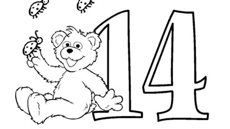 The Number 14 Coloring Page Kids Coloring Pbs Kids For Parents