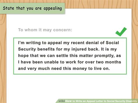 How To Write An Appeal Letter To Social Security Disability With Sample Letters