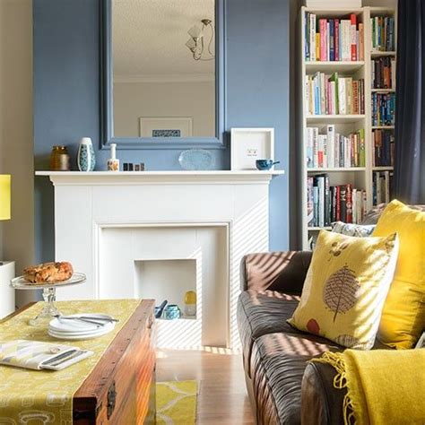 Blue And Yellow Living Room Decorating Uk Yellow