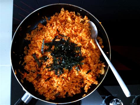 Korean Food Photo Butter Kimchi Fried Rice