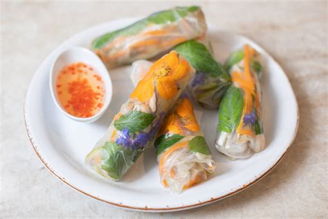 Vegetable Spring Rolls With Sweet Chile Sauce — Chef Shannon Smith