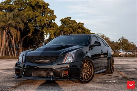 Muscular Wagon Cadillac Cts V On Bronze Vossen Vfs2 — Gallery