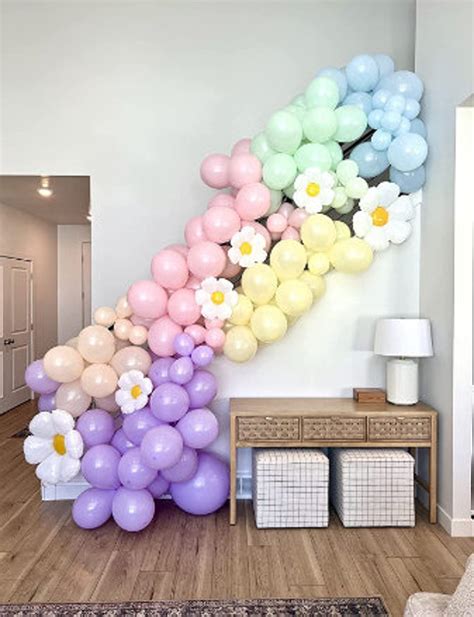 Pcs Daisy Pastel Macaron Balloons Garland Arch Kit Party Etsy