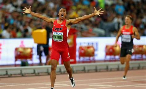 ashton eaton breaks decathlon world record wins world championships gold watch athletics