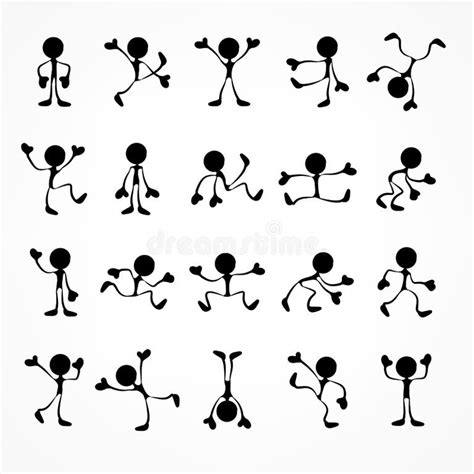 Stick Figures Collection Stock Illustrations 820 Stick Figures