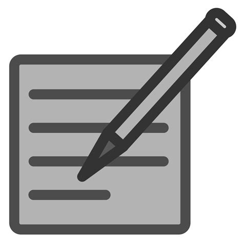 Clipart Write Document Icon