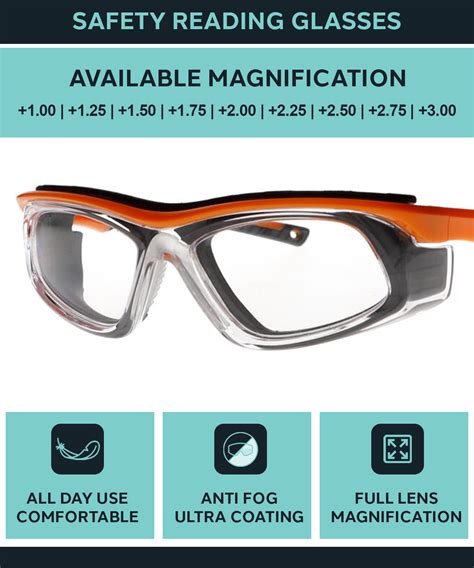 safety reading glasses t9603 rx available rx safety