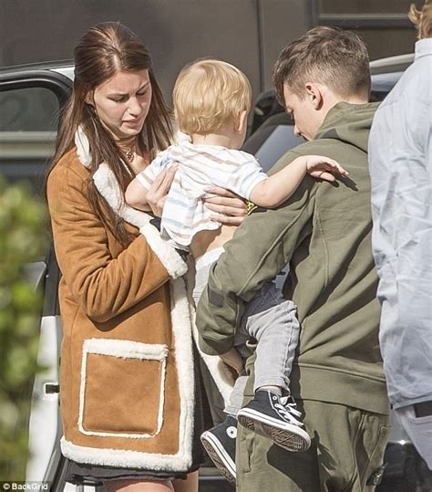 Louis Tomlinson Cradles Son Freddie With Briana Jungwirth Daily Mail