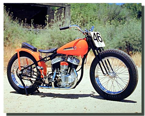 Vintage Harley Davidson Racer Bike Poster Motorcycle Posters