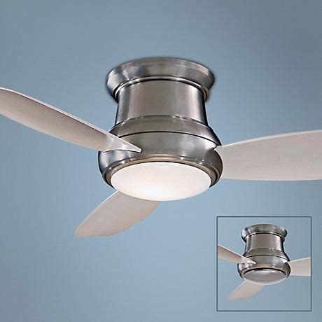 As the name implies, a taste of things to come. 44" Minka Concept II Brushed Nickel Hugger Ceiling Fan ...