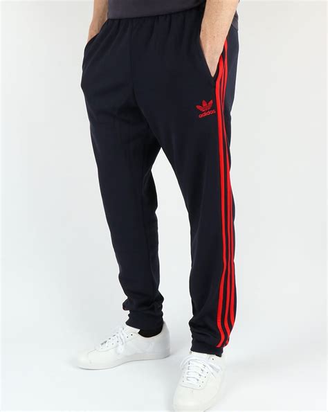 Adidas Originals Superstar Cuffed Track Pants Navyredtracksuitbottoms