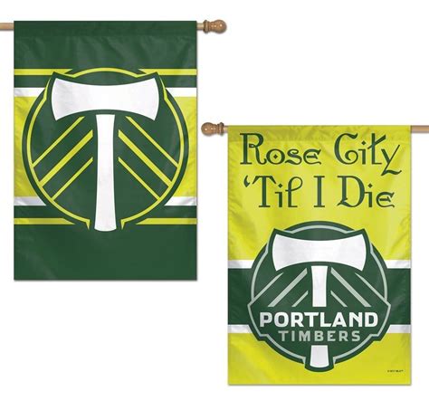 Portland Timbers Banner 2 Sided House Flag Mls Heartland Flags