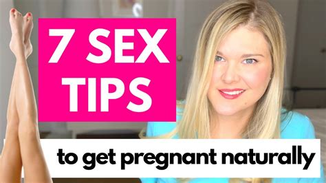 Fertility Doctor Shares Tips For Getting Pregnant Naturally And Intercourse Youtube