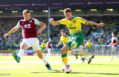 Marco Stiepermann Of Norwich City Is Challenged By James Tarkowski Of News Photo Getty Images