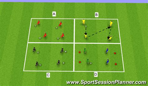 Footballsoccer Under 13s Academy Session Passing And Receiving