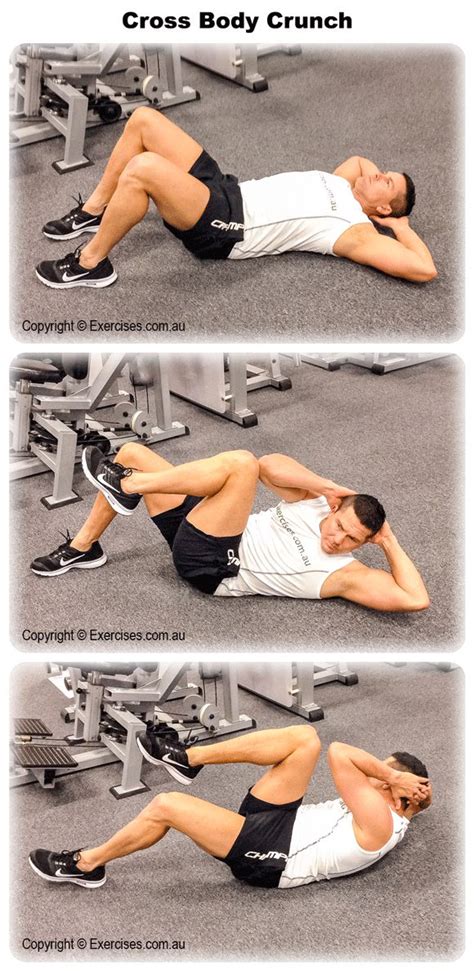 Cross Body Crunch Is An Effective Exercise For Targeting The Rectus Abdominis And The Oblique
