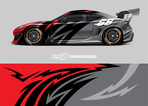 Car Wrap Decal Graphic Design Gráfico Por Blackwrapz · Creative Fabrica