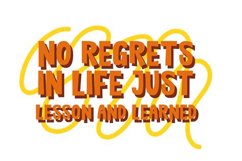 Typography Quotes No Regret In Life Just Graphic By Corocodilstudio