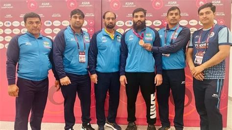India Win Three Medals At Asian Wrestling Cships Hindustan Times