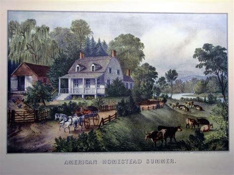 American Homestead Summer 1868 Currier And Ives