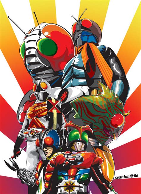 Kamen Rider Full Poster By Seanlon On Deviantart