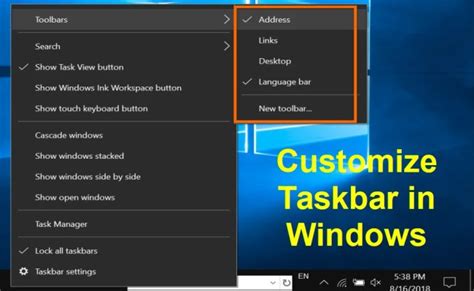 How To Customize Taskbar On Windows 10 Taskbar New Look In Windows 10