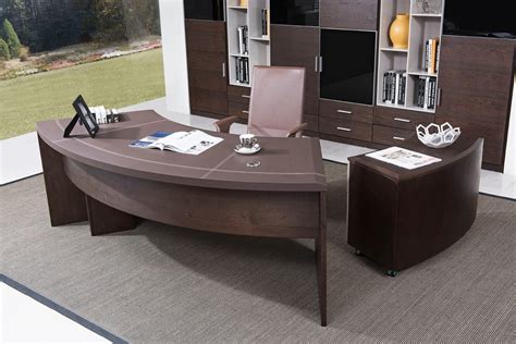 This exclusive e5 desk typical and modern executive. Modern Executive Office Desk with Cabinet in Oak Wood ...