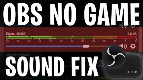 How To Fix Obs Elgato No Game Sound For Ps Youtube